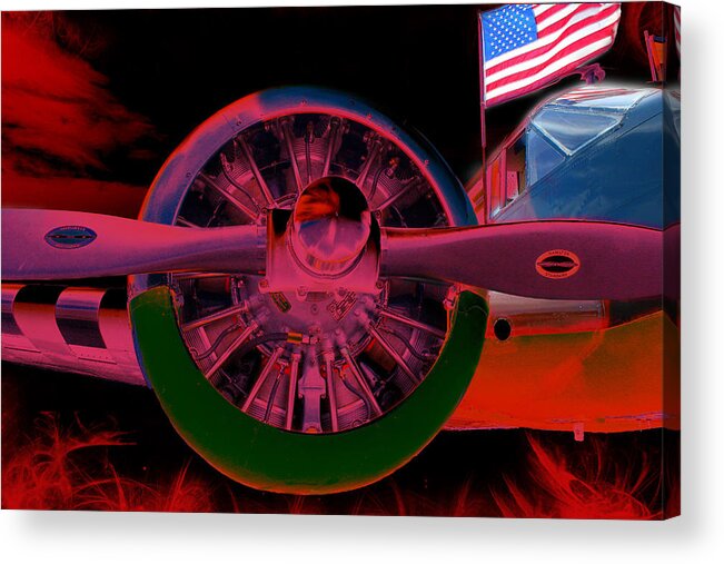 Airplane Acrylic Print featuring the photograph Victory by Barbara Teller