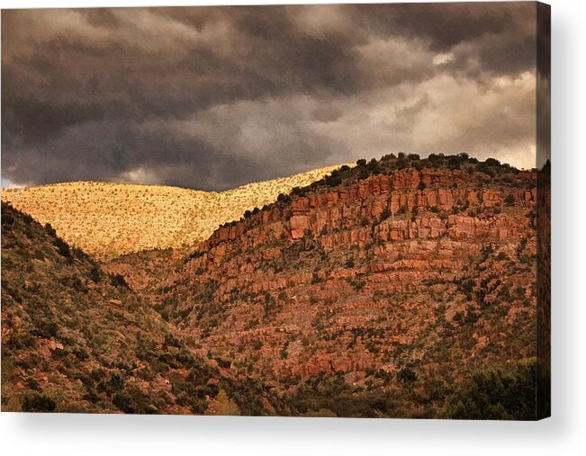 Verde Valley Acrylic Print featuring the photograph View from a Train Pnt by Theo O'Connor