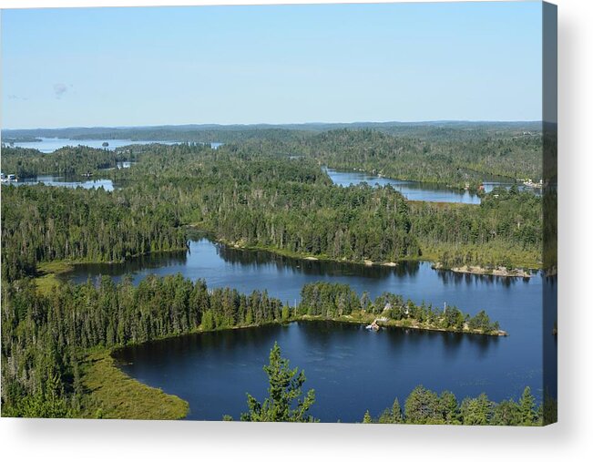 Outdoor Acrylic Print featuring the photograph View From on High- Temagami by David Porteus