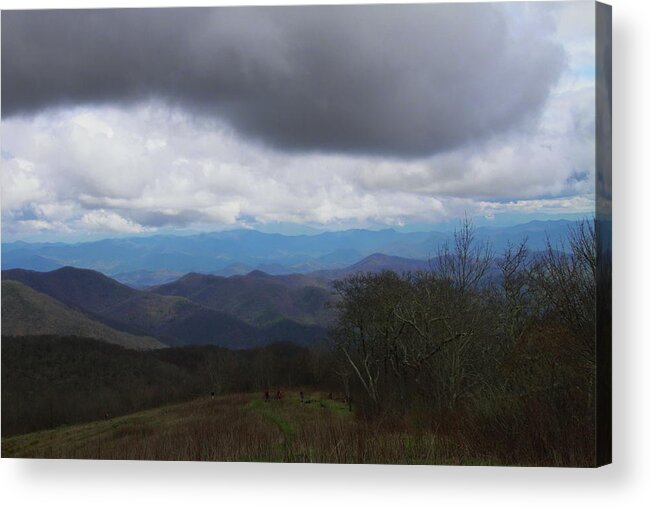 Nantahala National Forest Acrylic Print featuring the photograph View From Silers Bald 2015b by Cathy Lindsey