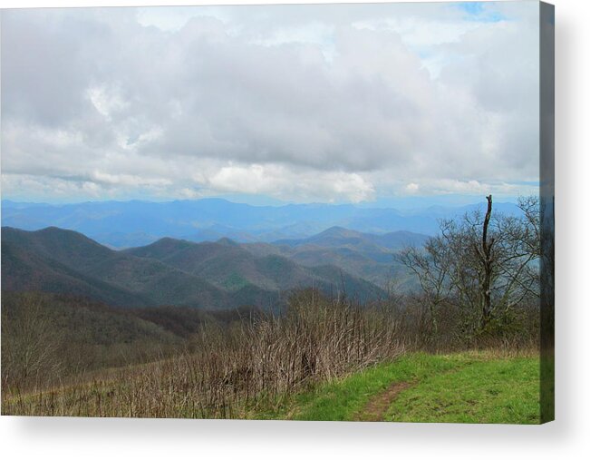 Nantahala National Forest Acrylic Print featuring the photograph View From Silers Bald 2015d by Cathy Lindsey
