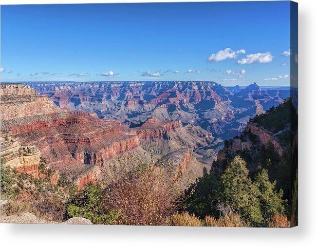 Arizona Acrylic Print featuring the photograph View from the South Rim by John M Bailey