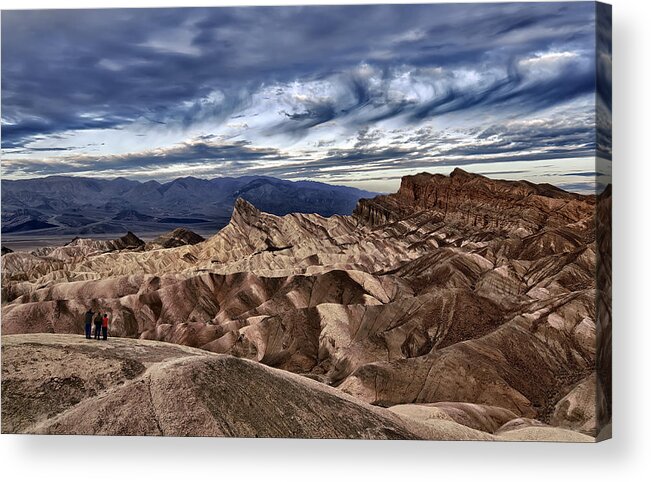 California Acrylic Print featuring the photograph View from Zabriskie Point by Cheryl Strahl