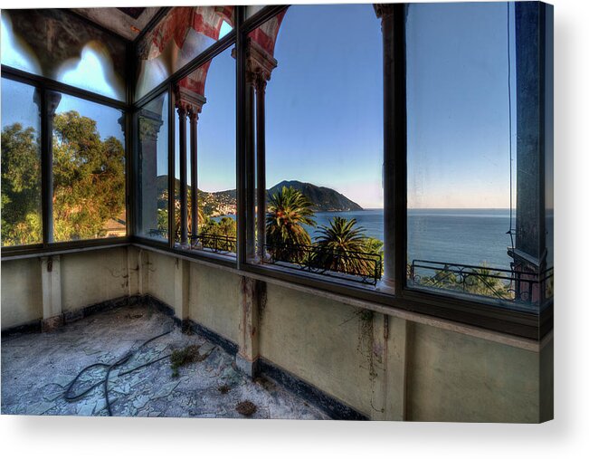 Enrico Pelos Acrylic Print featuring the photograph Villa Of Windows On The Sea - Villa Delle Finestre Sul Mare II by Enrico Pelos