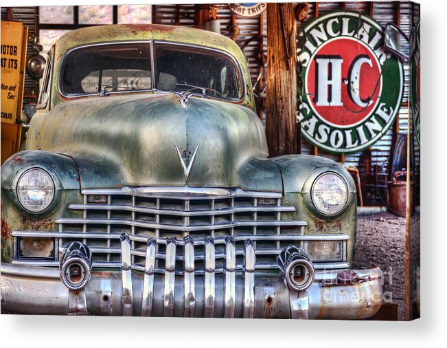 Vintage Acrylic Print featuring the photograph Vintage Cadillac by Eddie Yerkish