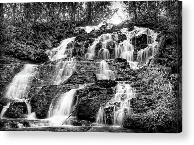 Vogel State Park Acrylic Print featuring the photograph Vogel State Park Waterfall by Anna Rumiantseva