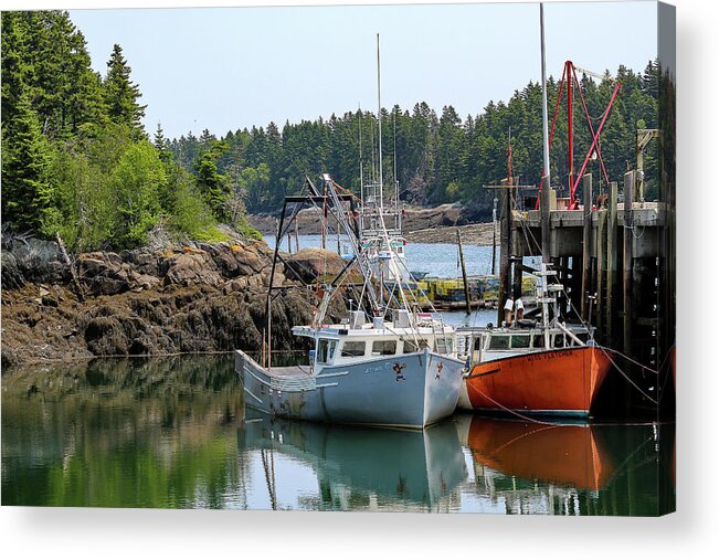 New Brunswick Acrylic Print featuring the photograph Waiting for the Tide by Holly Ross