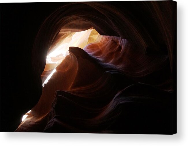 Antilope Canyon Acrylic Print featuring the photograph Waives by Julia Ivanovna Willhite