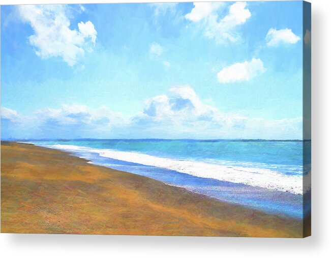 Photopainting Acrylic Print featuring the photograph Walk With Me by Allan Van Gasbeck