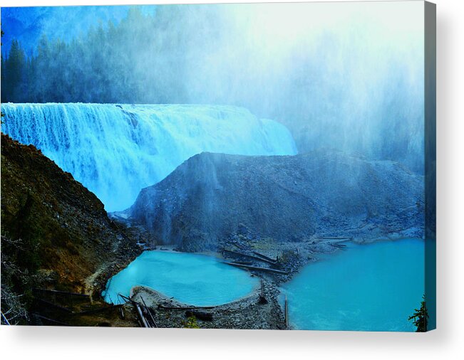 Landscape Acrylic Print featuring the photograph Wapta Falls, Yoho Canada by Christopher Branting