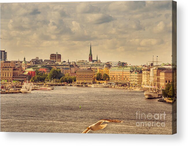 Stockholm Acrylic Print featuring the photograph Warm Stockholm View by RicardMN Photography