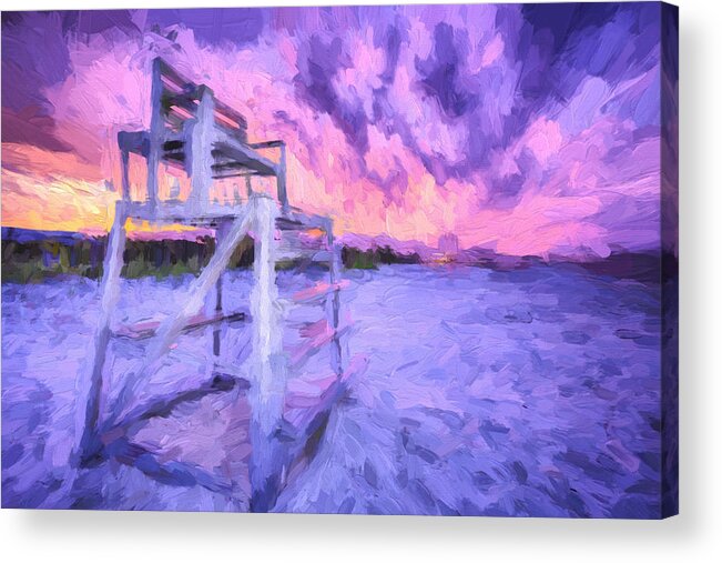 Beach Acrylic Print featuring the photograph Watching Long Island by JC Findley