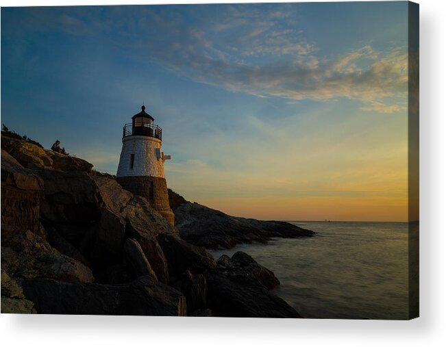 Light Acrylic Print featuring the photograph Watching the Sun by Brian Hale