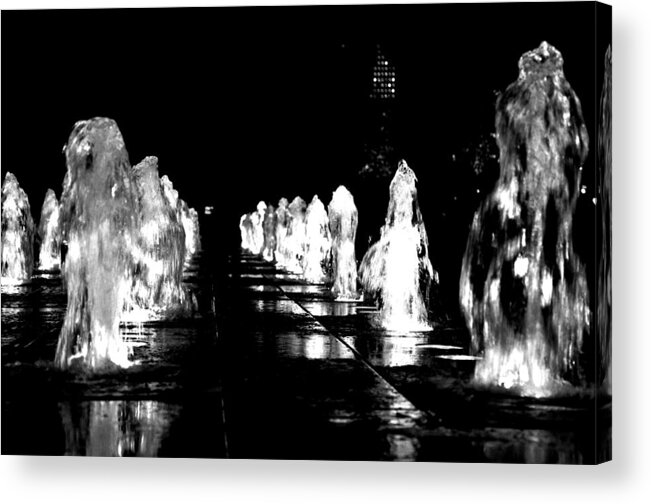 City Hall Acrylic Print featuring the photograph Water Angels by Andrew Dinh