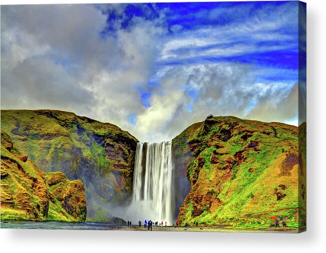 Waterfall Acrylic Print featuring the photograph Watermall and Mist by Scott Mahon