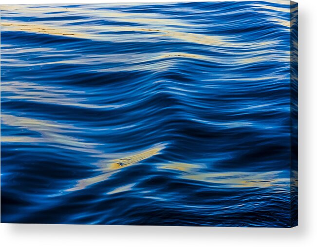 Water Acrylic Print featuring the photograph Waves by Elmer Jensen