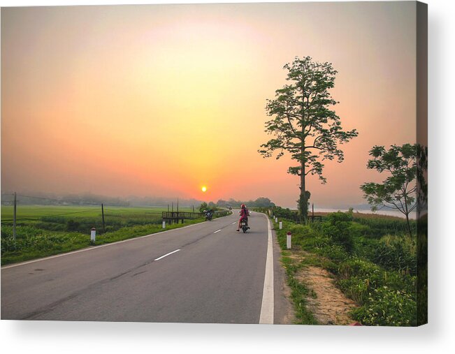 Landscape Acrylic Print featuring the photograph Way Back by Manh Phi