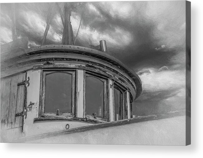 Commerical Acrylic Print featuring the photograph Weathered Boat by Bill Posner