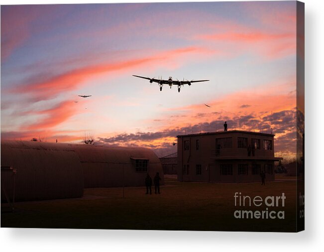 Avro Acrylic Print featuring the digital art Welcome Home Chaps by Airpower Art