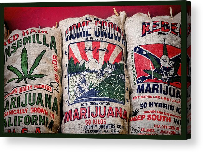 Marijuana Acrylic Print featuring the photograph Welcome to Colorado by Peggy Dietz