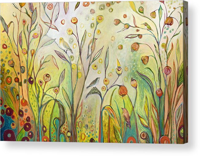Garden Acrylic Print featuring the painting Welcome to My Garden by Jennifer Lommers