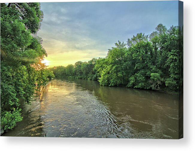 River Acrylic Print featuring the photograph West Fork At Willow Bridge by Bonfire Photography
