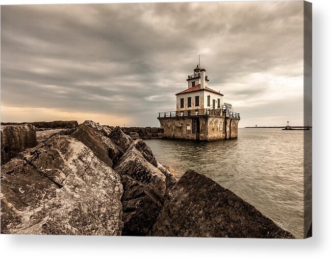 Oswego Acrylic Print featuring the photograph West Pierhead by Everet Regal