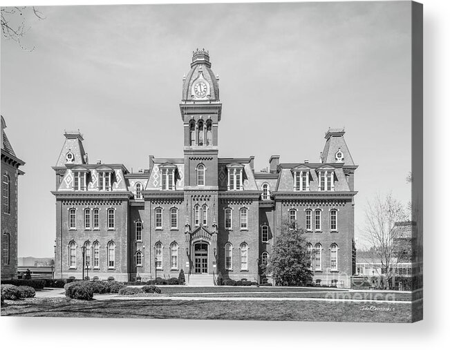 American Acrylic Print featuring the photograph West Virginia University Woodburn Hall by University Icons