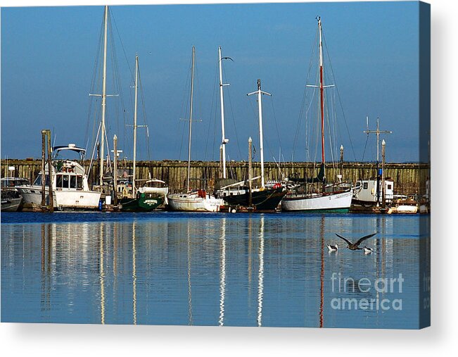 Westport Outing Acrylic Print featuring the photograph Westport Fishing Fleet I by Chuck Flewelling