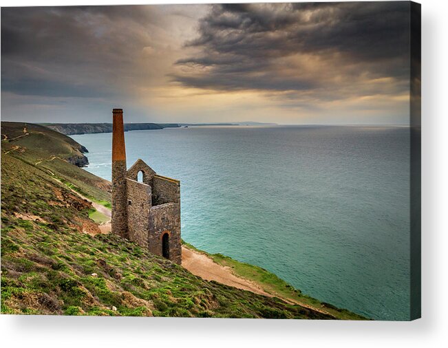 Wheal Coates Acrylic Print featuring the photograph Wheal Coates Sunset by Framing Places