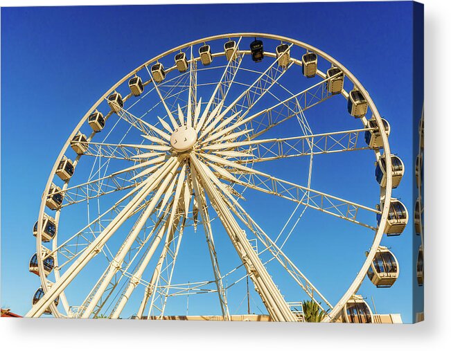South Africa Acrylic Print featuring the photograph Wheel of Excellence Ferriswheel in Cape Town by Marek Poplawski