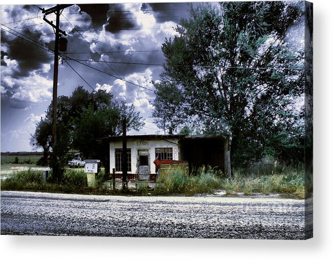 West Tx Acrylic Print featuring the photograph When Gass was Cheap and Air was Free by David Carter