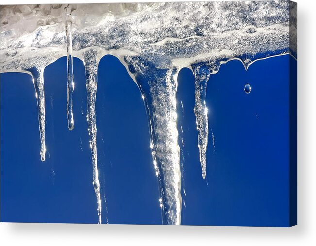 Ice Acrylic Print featuring the photograph When Icicles Hang by KG Thienemann