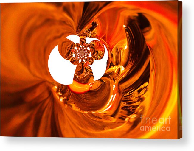 Abstract Acrylic Print featuring the photograph Whirls abstract by Jeff Swan