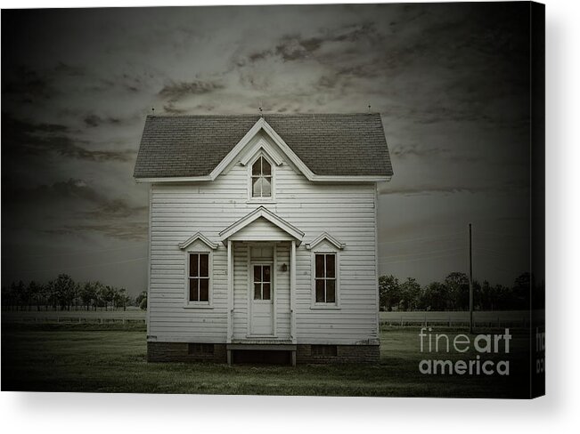 White Clapboard House Acrylic Print featuring the photograph White Clapboard by Debra Fedchin