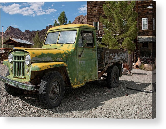 Nelson Acrylic Print featuring the photograph Willys Jeep Truck by Kristia Adams