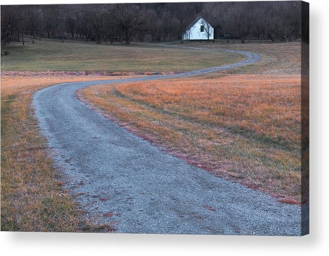 Berryville Virginia Acrylic Print featuring the photograph Winding Road by Tom Singleton