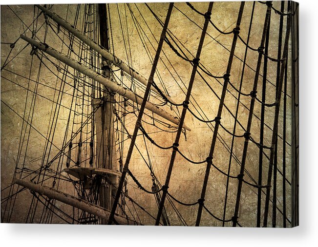 Windjammer Acrylic Print featuring the photograph Windjammer Rigging by Fred LeBlanc