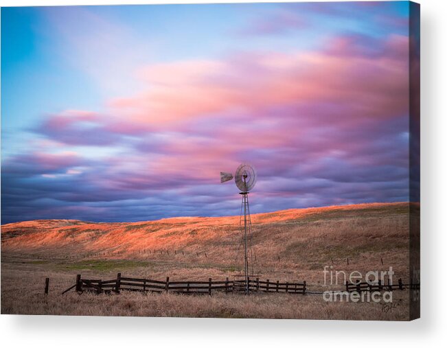 Windmill Acrylic Print featuring the photograph Windmill LE by Anthony Michael Bonafede