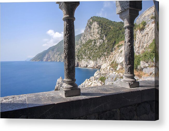 Italy Acrylic Print featuring the photograph Window on the Sea at Portovenere by Rick Starbuck