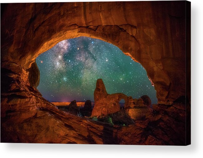 Night Sky Acrylic Print featuring the photograph Window to the Heavens by Darren White