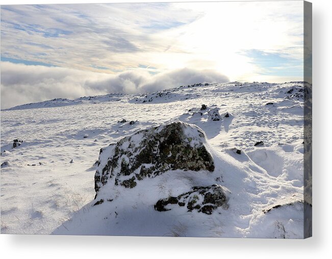 Nature Acrylic Print featuring the photograph Winter Clouds by Lukasz Ryszka