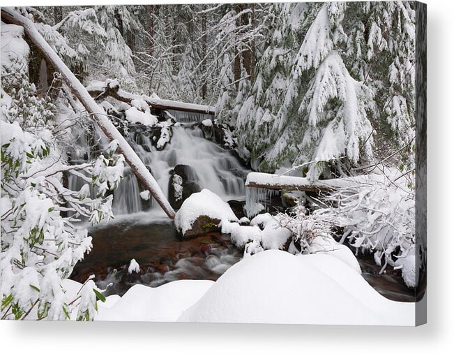 Winter Acrylic Print featuring the photograph Winter Creek by Andrew Kumler