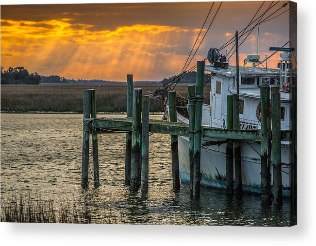 Lowcountry Acrylic Print featuring the photograph Winter in the Lowcountry by Donnie Whitaker