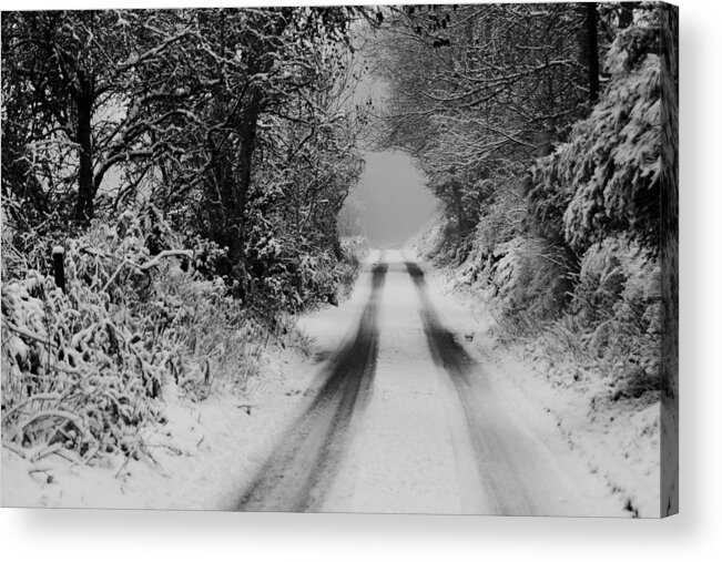 Winter Road Acrylic Print featuring the photograph Winter Road by Gavin MacRae