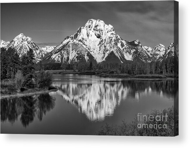 Black & White Acrylic Print featuring the photograph Winter's Last Hold by Sandra Bronstein