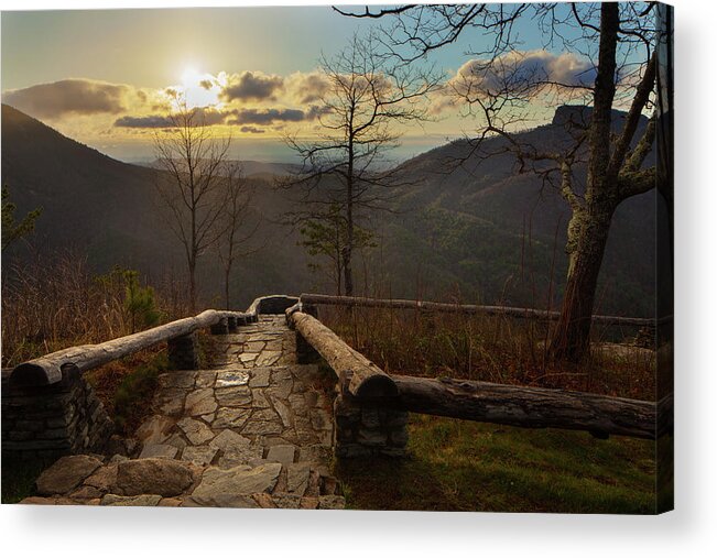 Sunrise Acrylic Print featuring the photograph Wisemans View by Dennis Sprinkle