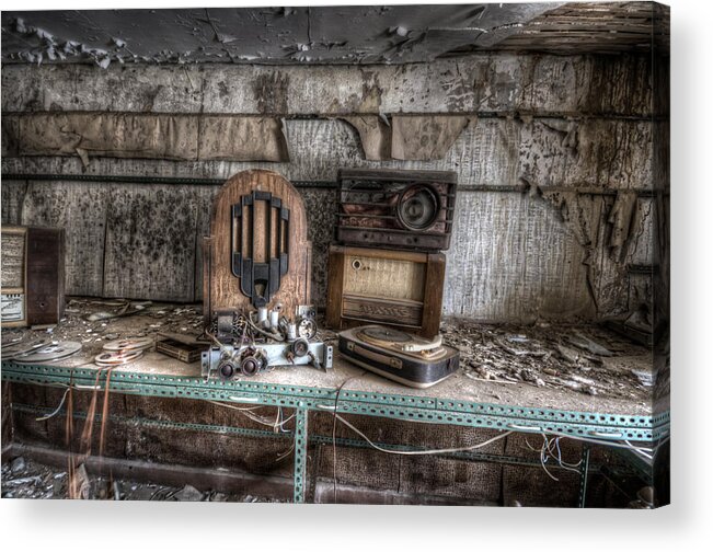 Urbex Acrylic Print featuring the digital art Work time by Nathan Wright