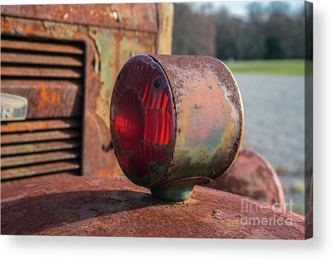 Truck Detail Acrylic Print featuring the photograph Work Truck Detail by Terry Rowe