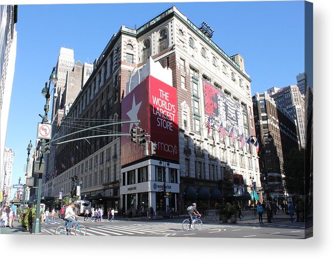 New York Acrylic Print featuring the photograph Worlds Largest Store by David Grant